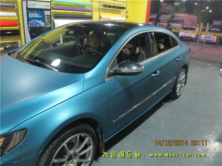 大眾CC全車改色貼膜 車身改顏色 改色膜是首選 深圳車衣裳出品