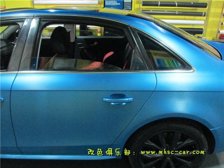 奧迪A4L全車(chē)改顏色 車(chē)身改色貼膜 深圳車(chē)衣裳膜幻色彩出品