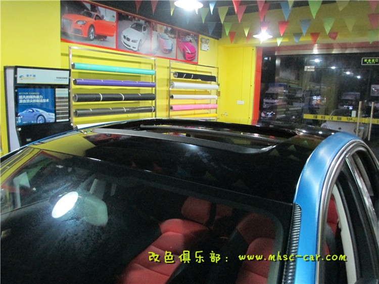 奧迪A4L全車(chē)改顏色 車(chē)身改色貼膜 深圳車(chē)衣裳膜幻色彩出品