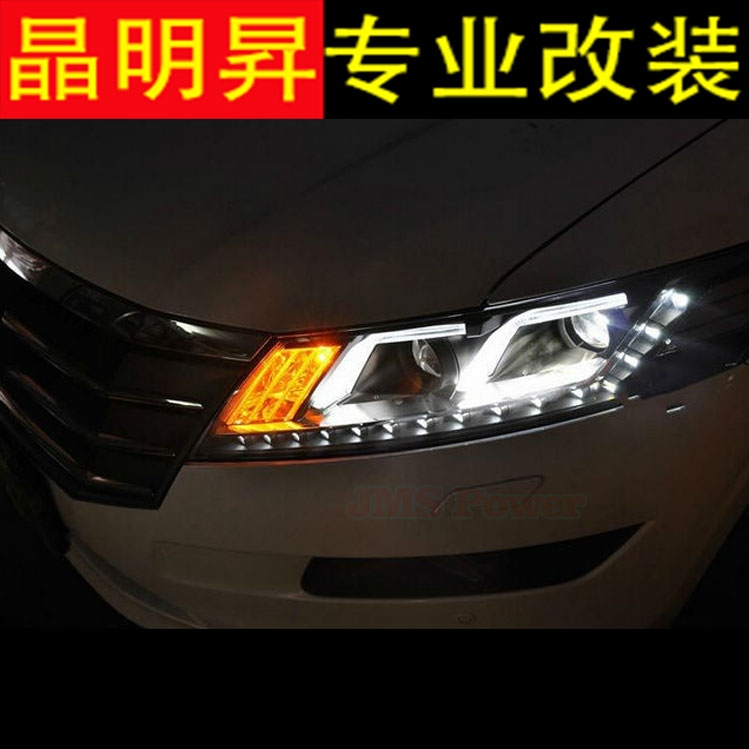 本田 歌詩圖 改裝led大燈總成  深圳實體改裝店 包安裝