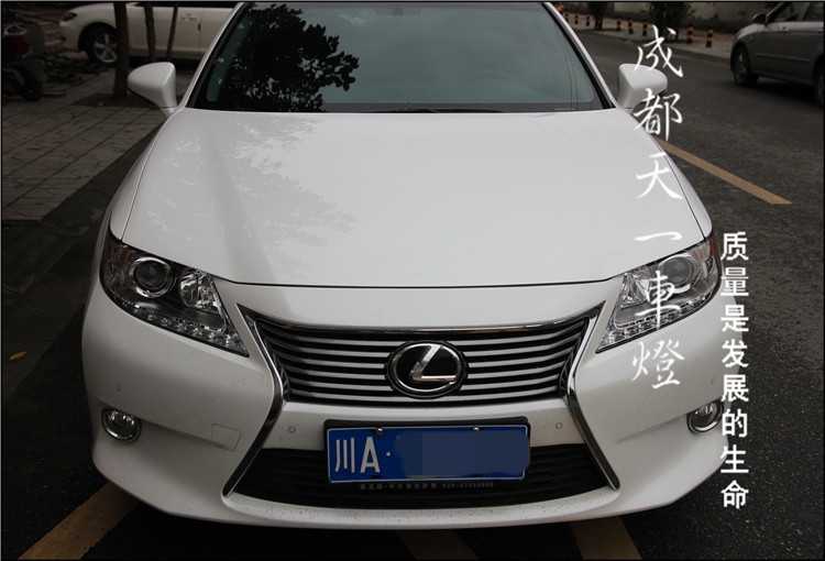 成都雷克薩斯ES250車燈改裝海拉雙光透鏡氙氣燈|成都凌志改車燈