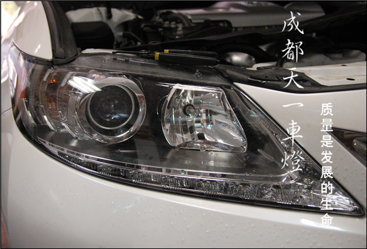 成都雷克薩斯ES250車燈改裝海拉雙光透鏡氙氣燈|成都凌志改車燈