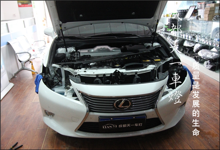 成都雷克薩斯ES250車燈改裝海拉雙光透鏡氙氣燈|成都凌志改車燈