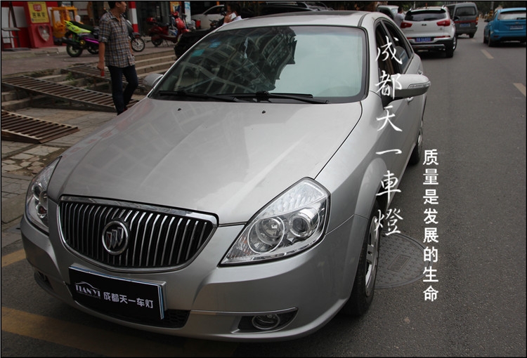 成都別克凱越改車燈 車燈改裝升級Q5海拉雙光透鏡氙氣燈總成|成都改車燈