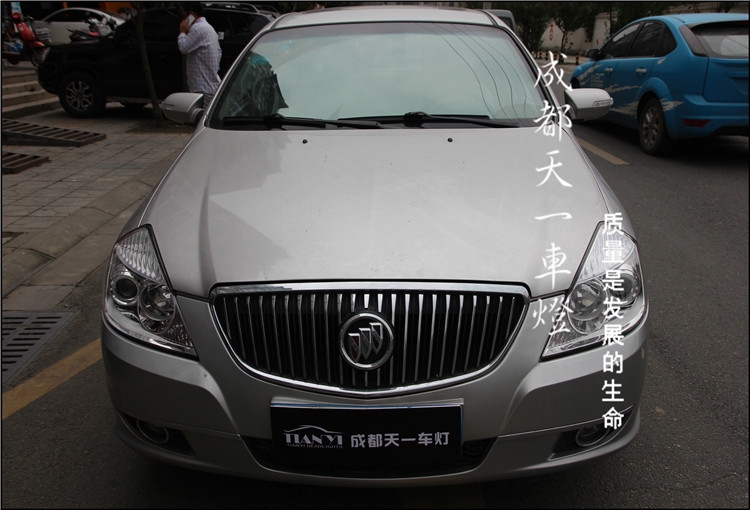 成都別克凱越改車燈 車燈改裝升級Q5海拉雙光透鏡氙氣燈總成|成都改車燈