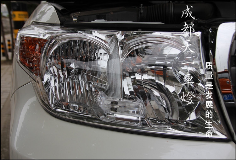 成都豐田蘭德酷路澤改車燈大燈改裝升級雙光透鏡氙氣燈總成|成都陸地巡洋艦改燈