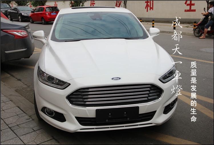 成都福特新蒙迪歐改車燈|蒙迪歐車燈改裝海拉雙光透鏡歐司朗氙氣燈日行燈