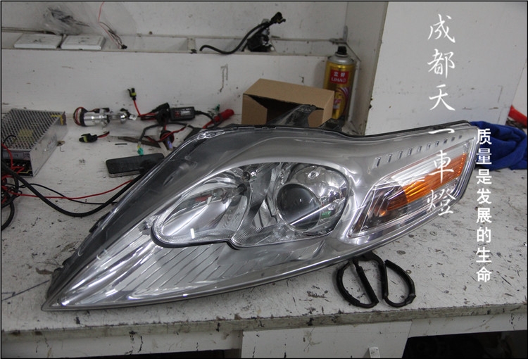 成都福特致勝改車燈|致勝車燈改裝雙光透鏡氙氣燈總成|成都致勝改車燈