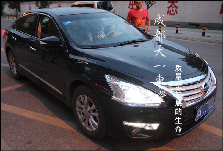 成都新天籟改車燈|天籟車燈改裝升級(jí)雙光透鏡氙氣燈總成|成都改車燈