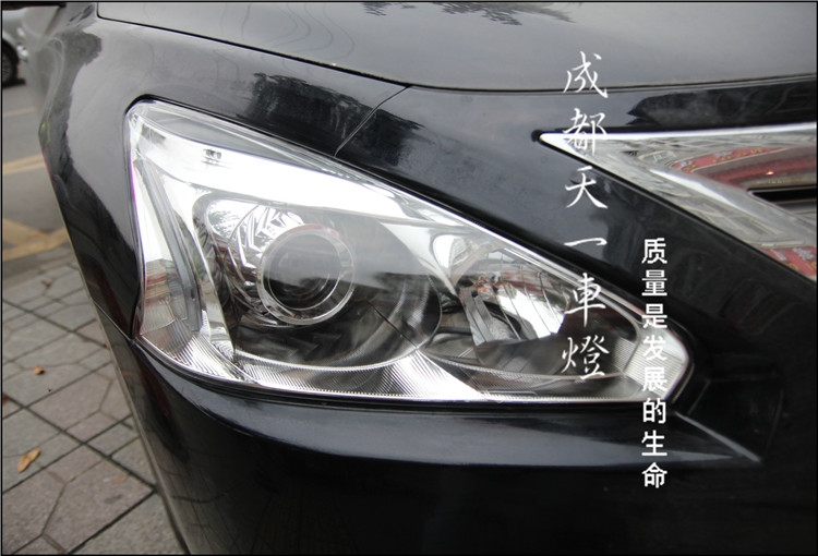 成都新天籟改車燈|天籟車燈改裝升級(jí)雙光透鏡氙氣燈總成|成都改車燈