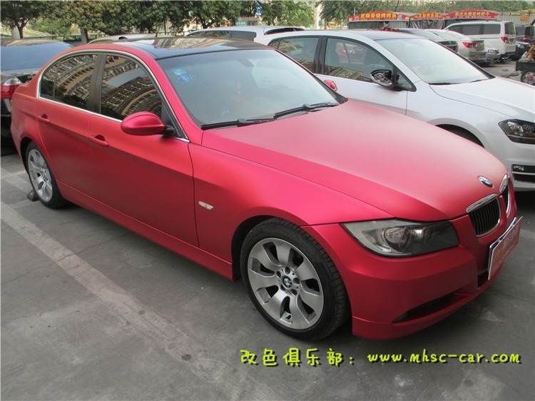 寶馬3系車身改顏色 全車改色貼膜 深圳實體店出品