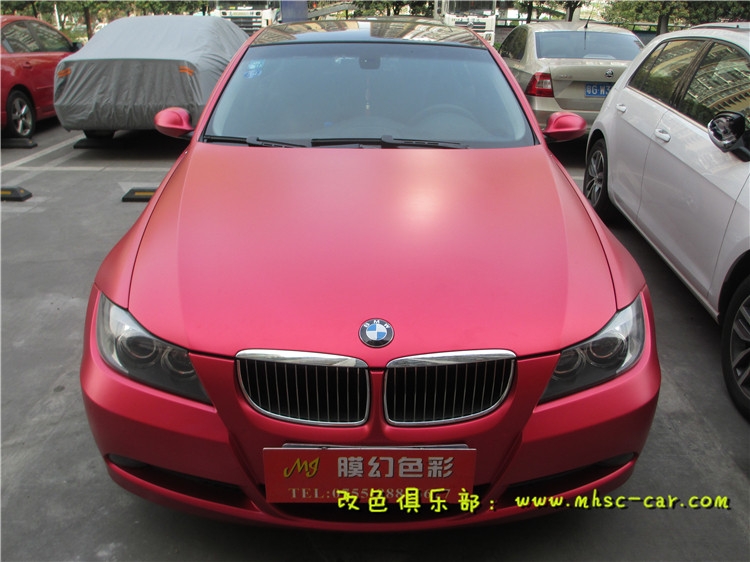 寶馬3系車身改顏色 全車改色貼膜 深圳實體店出品