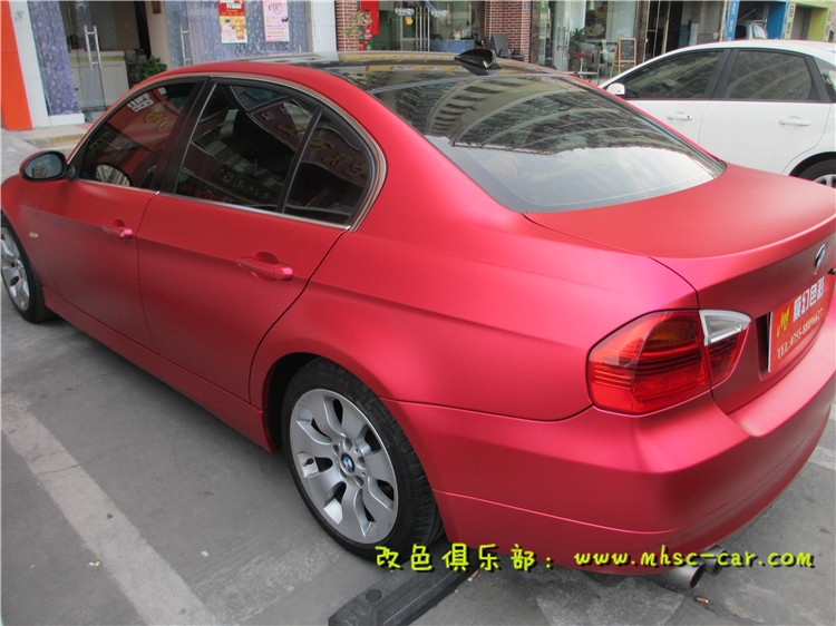 寶馬3系車身改顏色 全車改色貼膜 深圳實體店出品