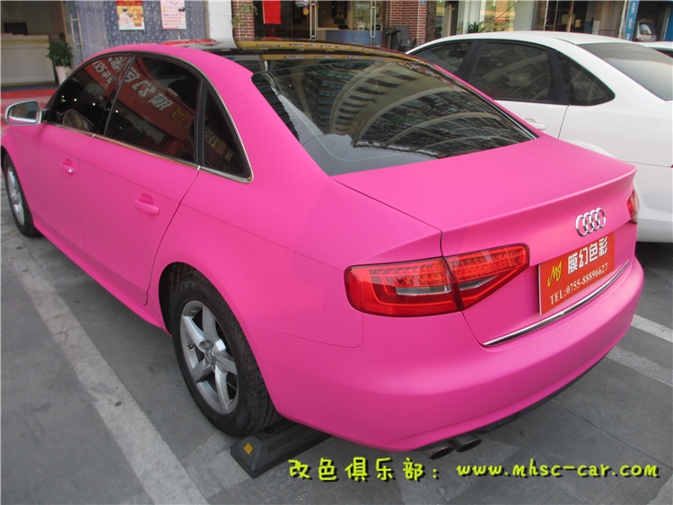 奧迪A4L全車改色貼膜 深圳汽車貼膜改顏色