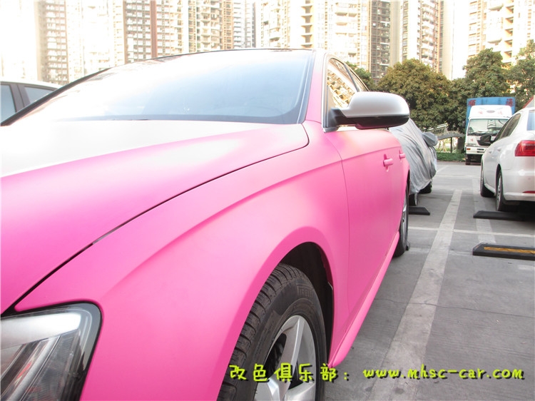 奧迪A4L全車改色貼膜 深圳汽車貼膜改顏色