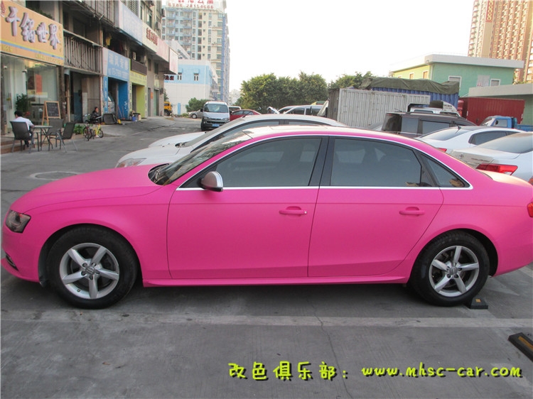 奧迪A4L全車改色貼膜 深圳汽車貼膜改顏色