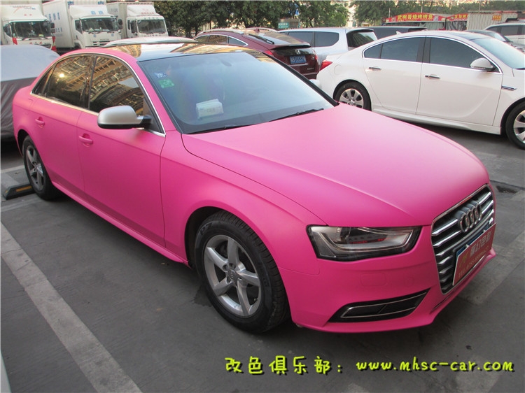 奧迪A4L全車改色貼膜 深圳汽車貼膜改顏色