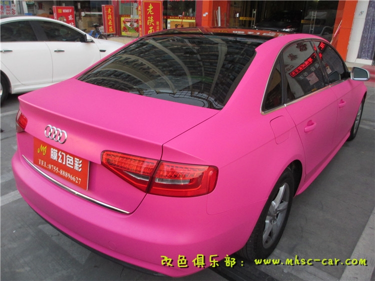 奧迪A4L全車改色貼膜 深圳汽車貼膜改顏色