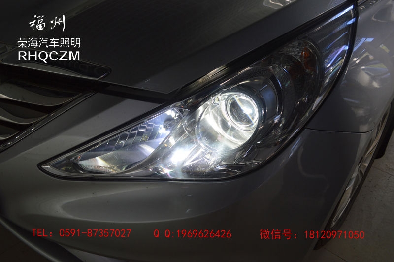 索八車(chē)燈震撼升級(jí)，福州榮海照明，福州改車(chē)燈氙氣燈，大燈總成，車(chē)燈改裝