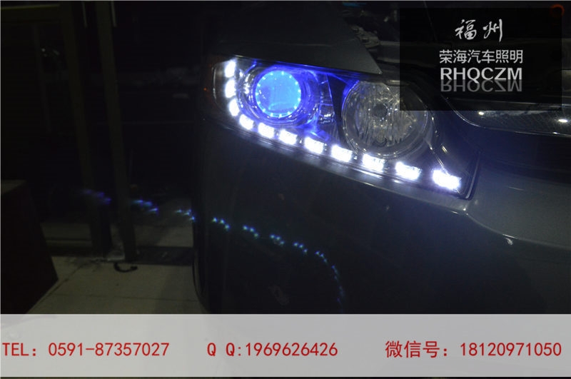 福州改燈，思域汽車燈光升級(jí)，福州改大燈