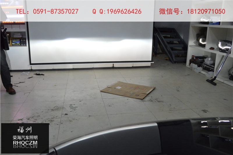 奧迪A6燈光改裝升級，福州雙光透鏡改裝，福州改大燈