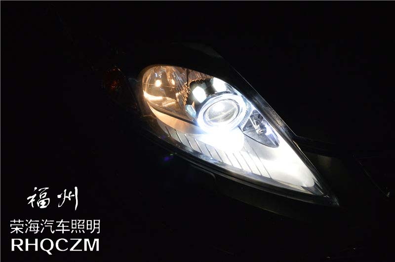 福特致勝車燈升級，福州改燈，海拉透鏡，歐司朗燈泡