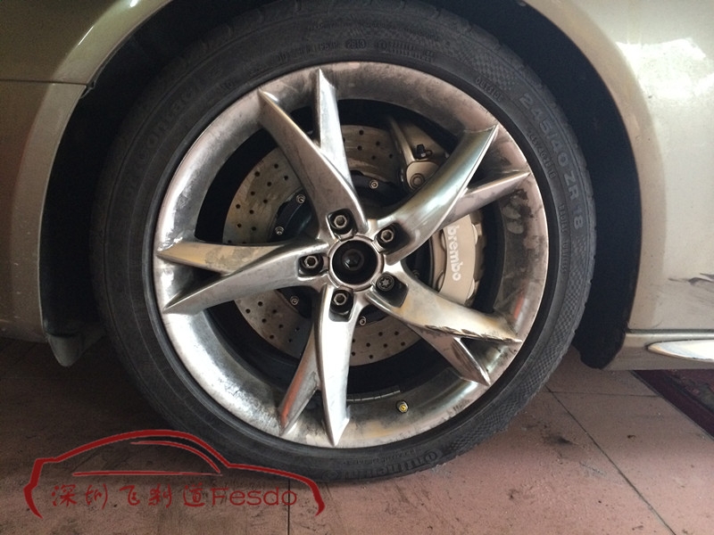 BREMBO 19Z六活塞剎車卡鉗套裝，奧迪A4L改裝案例