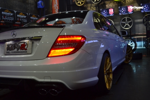 Benz W204升級 YCW輪轂+日東高性能輪胎