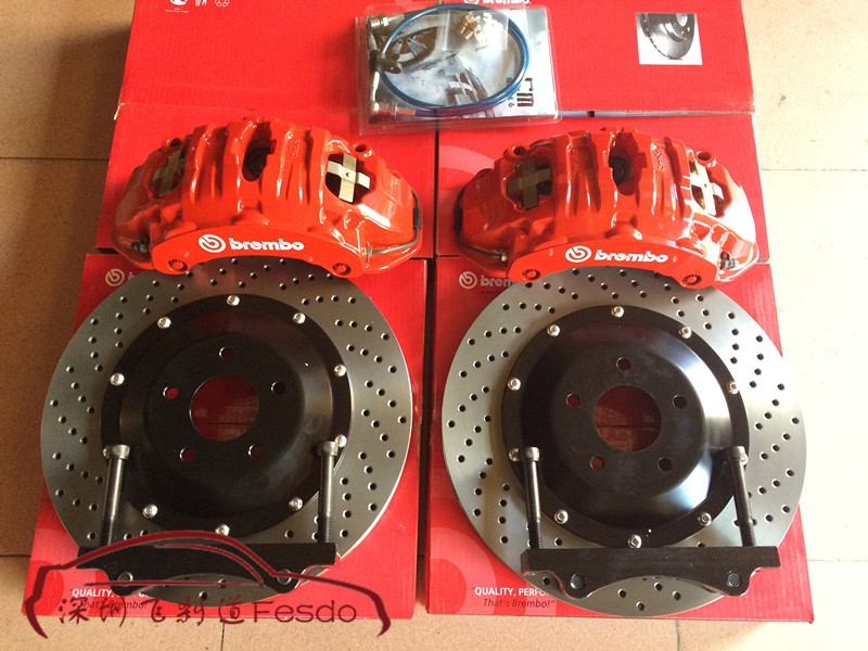 BREMBO 19Z六活塞F50四活塞剎車卡鉗套裝，英菲尼迪QX70改裝案例
