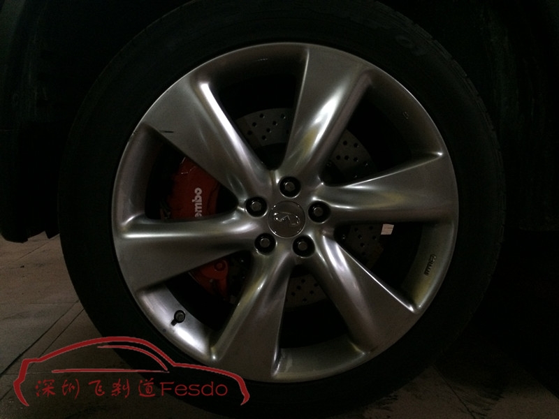 BREMBO 19Z六活塞F50四活塞剎車卡鉗套裝，英菲尼迪QX70改裝案例