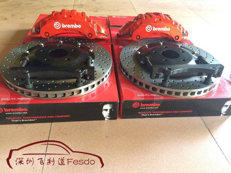 BREMBO 19Z六活塞F50四活塞剎車卡鉗套裝，英菲尼迪QX70改裝案例