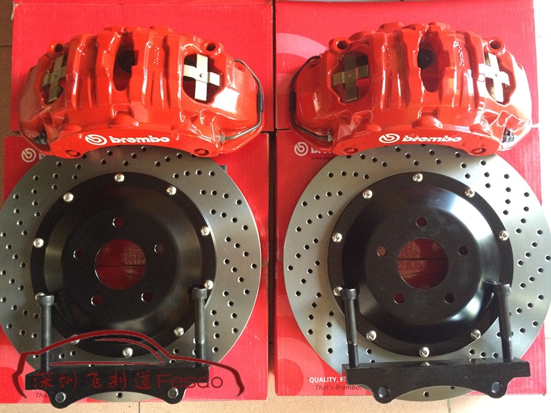 BREMBO 19Z六活塞F50四活塞剎車卡鉗套裝，英菲尼迪QX70改裝案例
