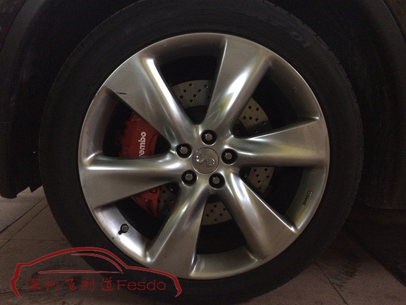 BREMBO 19Z六活塞F50四活塞剎車卡鉗套裝，英菲尼迪QX70改裝案例