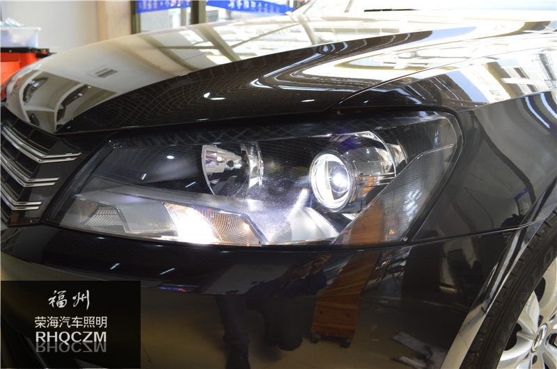 桑塔納車燈改裝，福州榮海照明，福州大燈總成改裝，天使眼