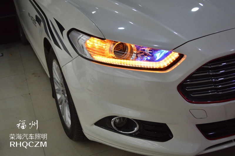 新蒙迪歐車燈升級，福州專業(yè)改燈，福州榮海照明，天使眼，惡魔眼改裝
