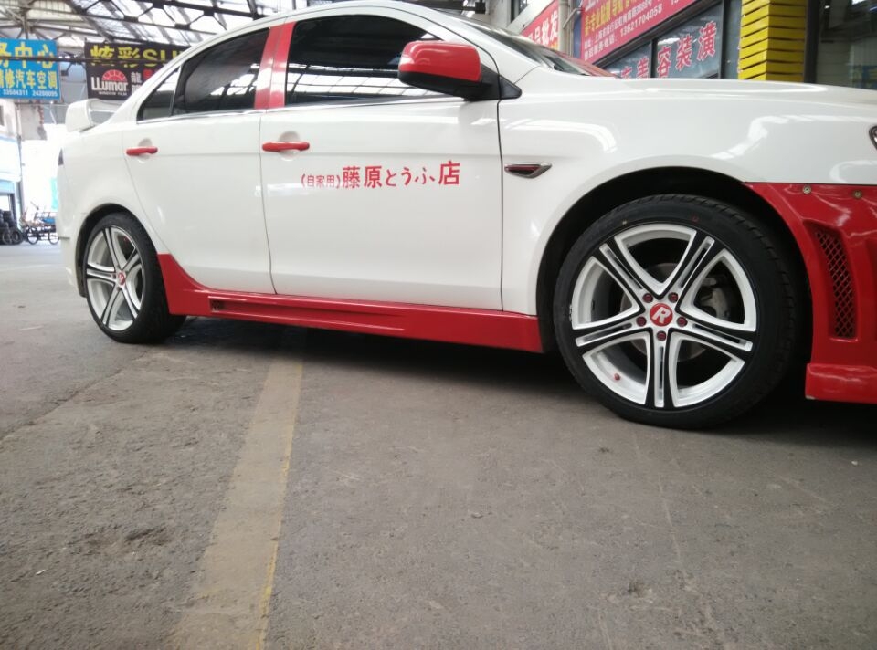 三菱翼神 升級18寸Kspeed極速輪轂 成都極速