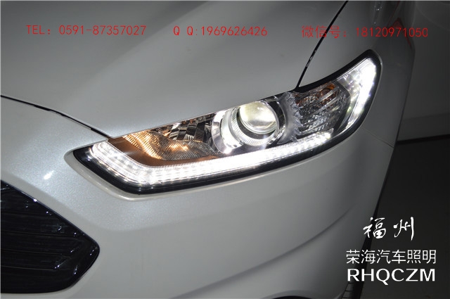 新蒙迪歐汽車燈光改裝，福州雙氙車燈改裝，福州改透鏡，福州榮海照明