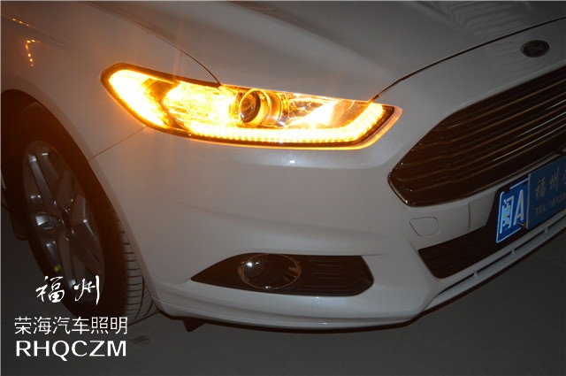 新蒙迪歐汽車燈光改裝升級(jí)，福州雙光透鏡改裝，福州改燈，福州榮海照明