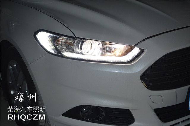 新蒙迪歐汽車燈光改裝升級(jí)，福州雙光透鏡改裝，福州改燈，福州榮海照明