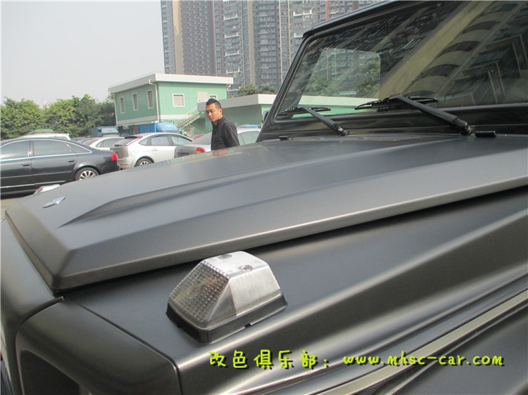 奔馳G55AMG改裝裝飾 全車改色貼膜 深圳汽車改顏色