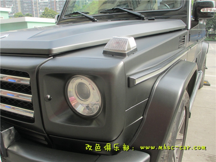 奔馳G55AMG改裝裝飾 全車改色貼膜 深圳汽車改顏色