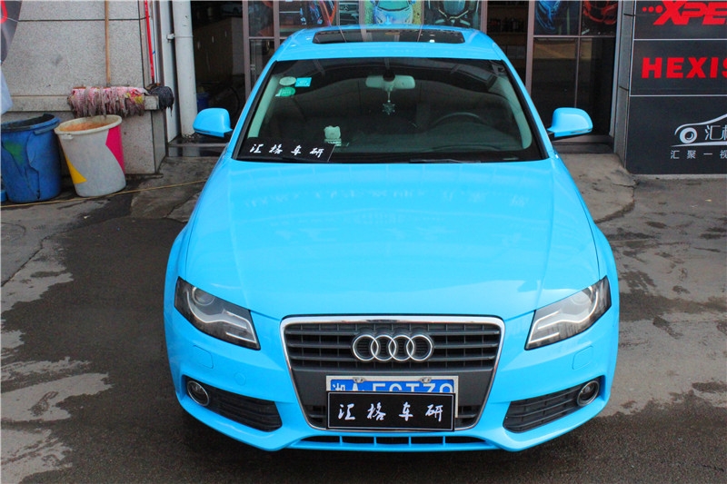 長沙匯格汽車改色貼膜 湖南汽車改色貼膜 奧迪A4貼膜改色