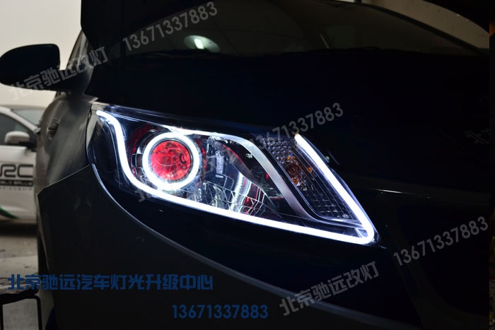 起亞K2改淚眼、透鏡 大燈增亮 北京馳遠(yuǎn)改燈店