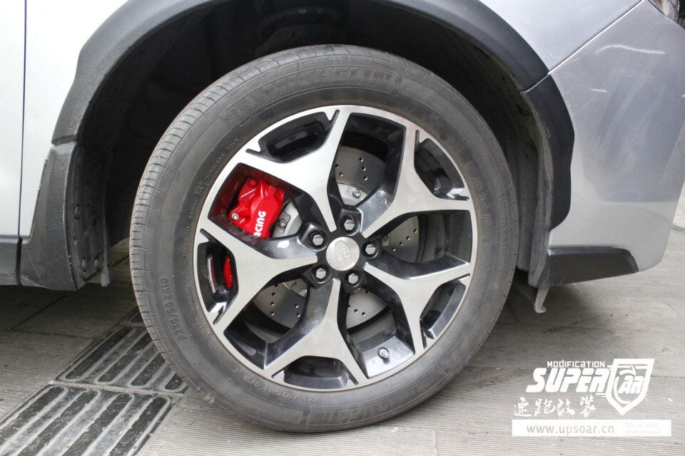 森林人2.5剎車升級改裝圖例AP前6后4安裝全貌??！