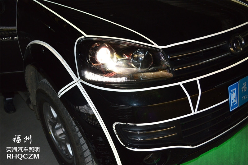 福州氙氣燈大燈總成 長城皮卡升級海拉三雙光透鏡 福州榮海汽車照明