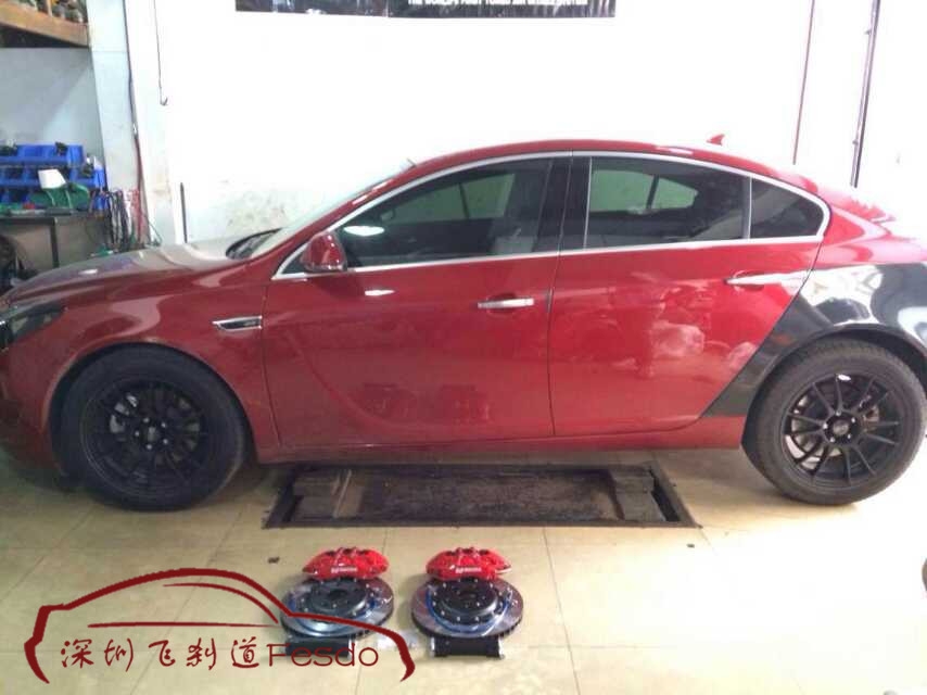 AP9040六活塞剎車卡鉗套裝，君威改裝案例