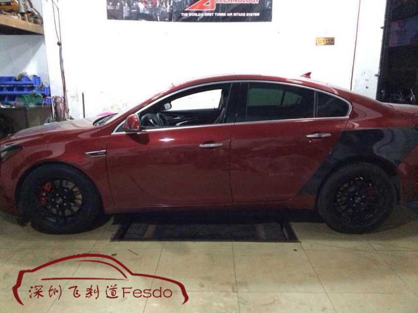 AP9040六活塞剎車卡鉗套裝，君威改裝案例