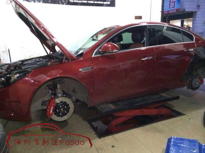 AP9040六活塞剎車卡鉗套裝，君威改裝案例