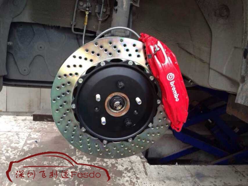 BREMBO F50前四活塞剎車卡鉗套裝，現(xiàn)代IX34裝車案例