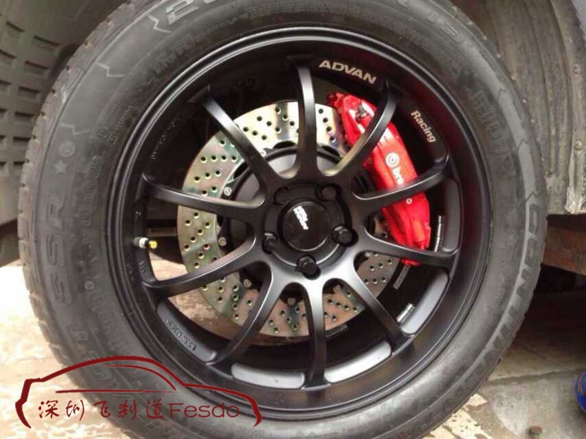 BREMBO F50前四活塞剎車卡鉗套裝，現(xiàn)代IX34裝車案例